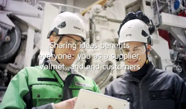 Vídeo de instruções清醒inovações de fornecedores da Valmet